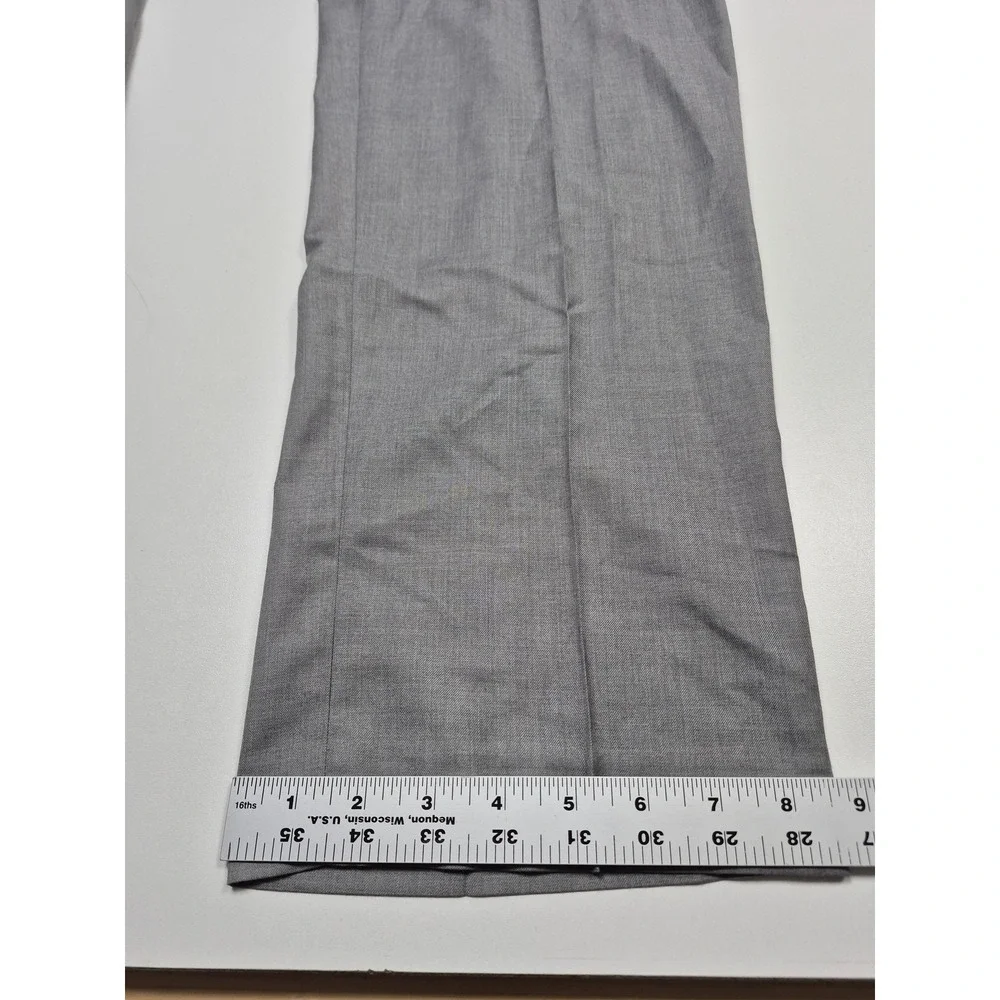 Lauren Ralph Lauren Dress Pants Mens 42x34 Silver Flat Front NWT Classic Fit
